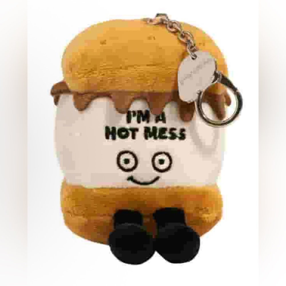 Cute Punchkins S’mores Plush Keychain Toy Bag Charm I’m a Hot Mess NWT